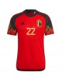 Billige Belgia Charles De Ketelaere #22 Hjemmedrakt VM 2022 Kortermet
